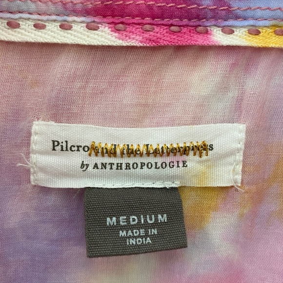 Pilcro by Anthropologie The Cate Long Sleeve Button Up Shirt Size Medium - Picture 12 of 17